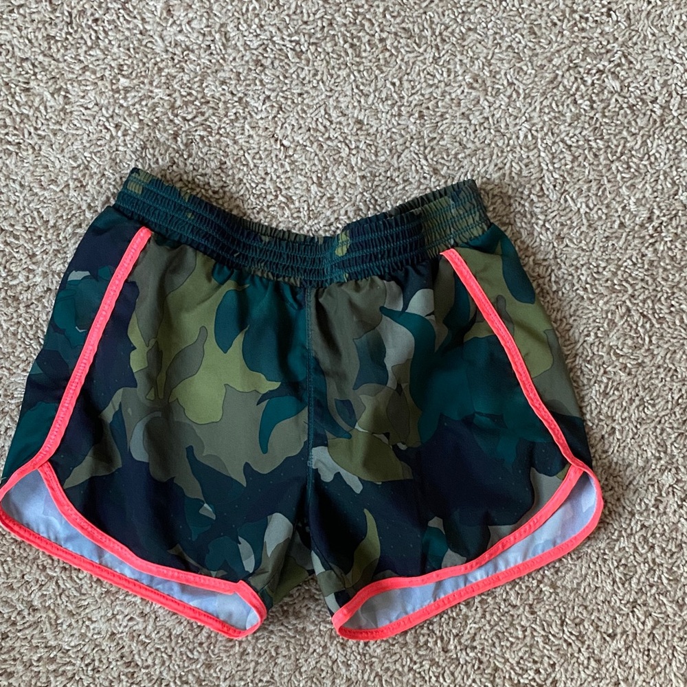Camo Women's Shorts with Pink Trim